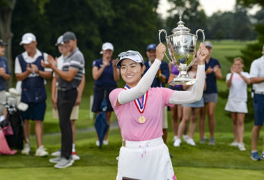A photo of golfer Rose Zhang